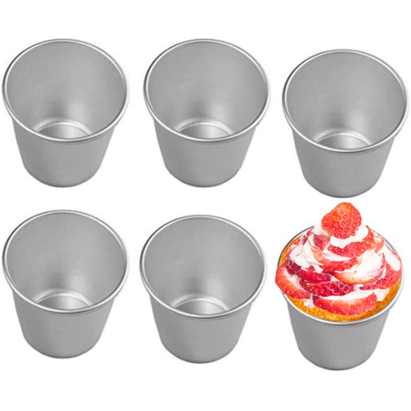 FRIGIIRE 6 Pcs Nonstick Individual Tumblers Popovers Chocolate Molten Pudding Cups Raspberry Mold,3.15 inch Height - Image 1